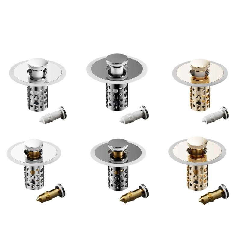 Practical Bathtubs Drain Stoppers And Drain Collector Bounces Designs Without Clog Filter Basket Accessory for Drain