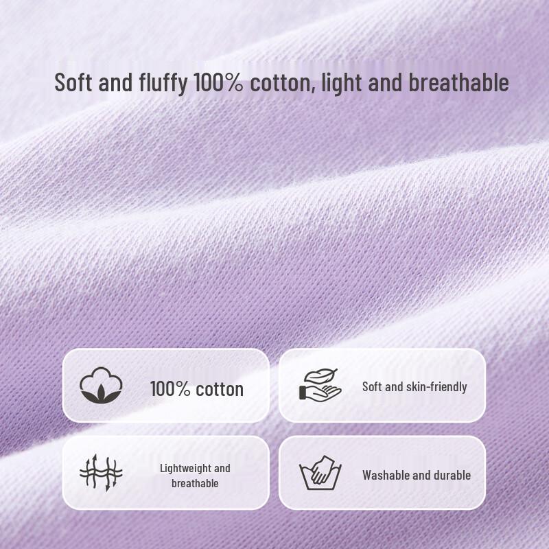 Girls' 7A Antibacterial 100% Cotton Thermal Underwear Set