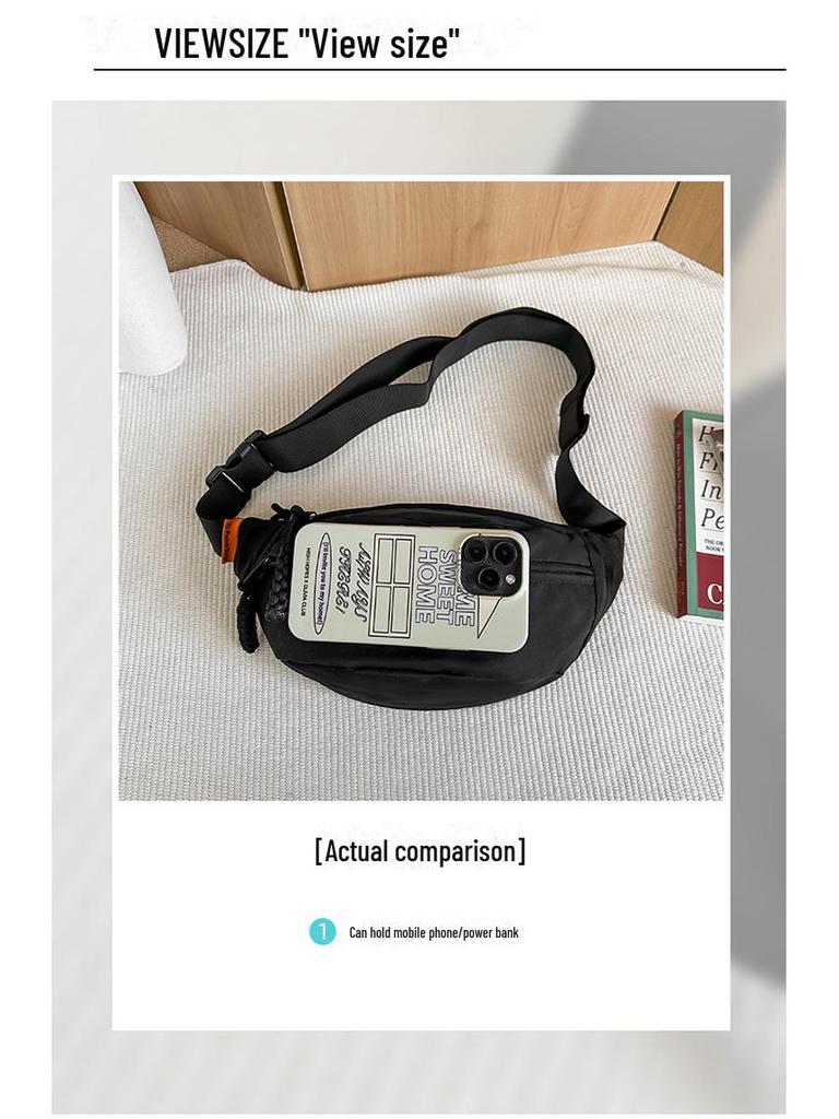 Summer Korean Style Sports Chest Bag – Fashionable Wide Strap Waist & Messenger Bag for Women