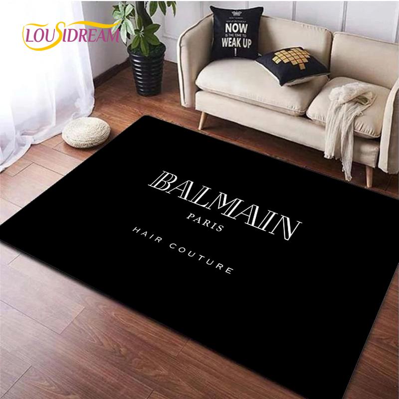 

Fashion Logo Modern Tread Carpet Fashion Yoga Area Rug Living Room Bedroom Decorat Kitchen Non-slip Mat Birthday Gift Alfombra