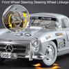 2025 New 1:24 Benzs 300SL Track Version Alloy Car Model Diecast Metal Toy Classic Vehicles Car Model Simulation Sound and Light Kids Gift