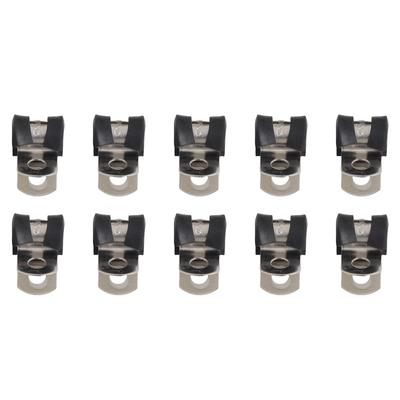 10Pcs Hose Clamp Hose Clip Removable Rubber Lining