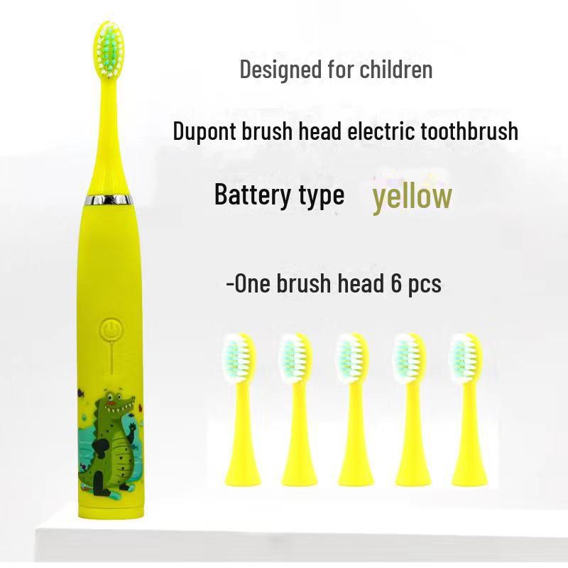 Hot Spot Ultrasonic Electric Toothbrush for Kids - Soft Bristle, Battery-Powered, Creative Student Gift