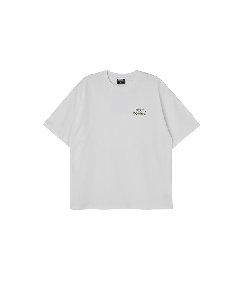 URBANAGE Design Studio Logo Oversized Short Sleeve_White Camo