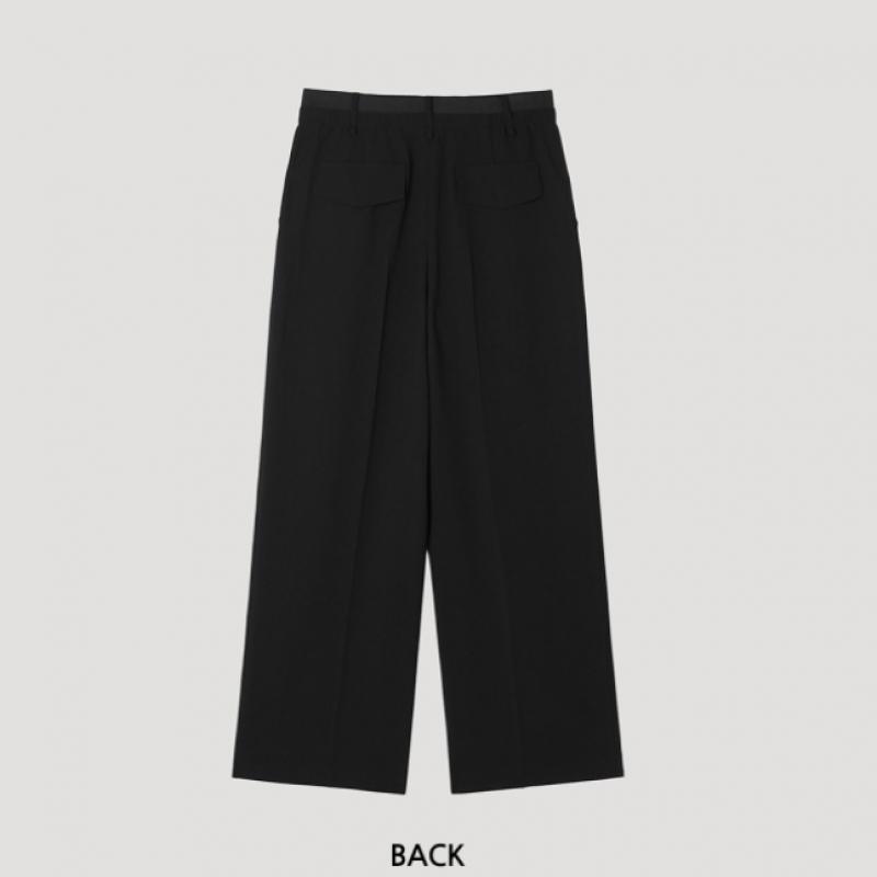She S miSS White Flap Pocket Pleated Wide pantS SwwSlp22160 Bk