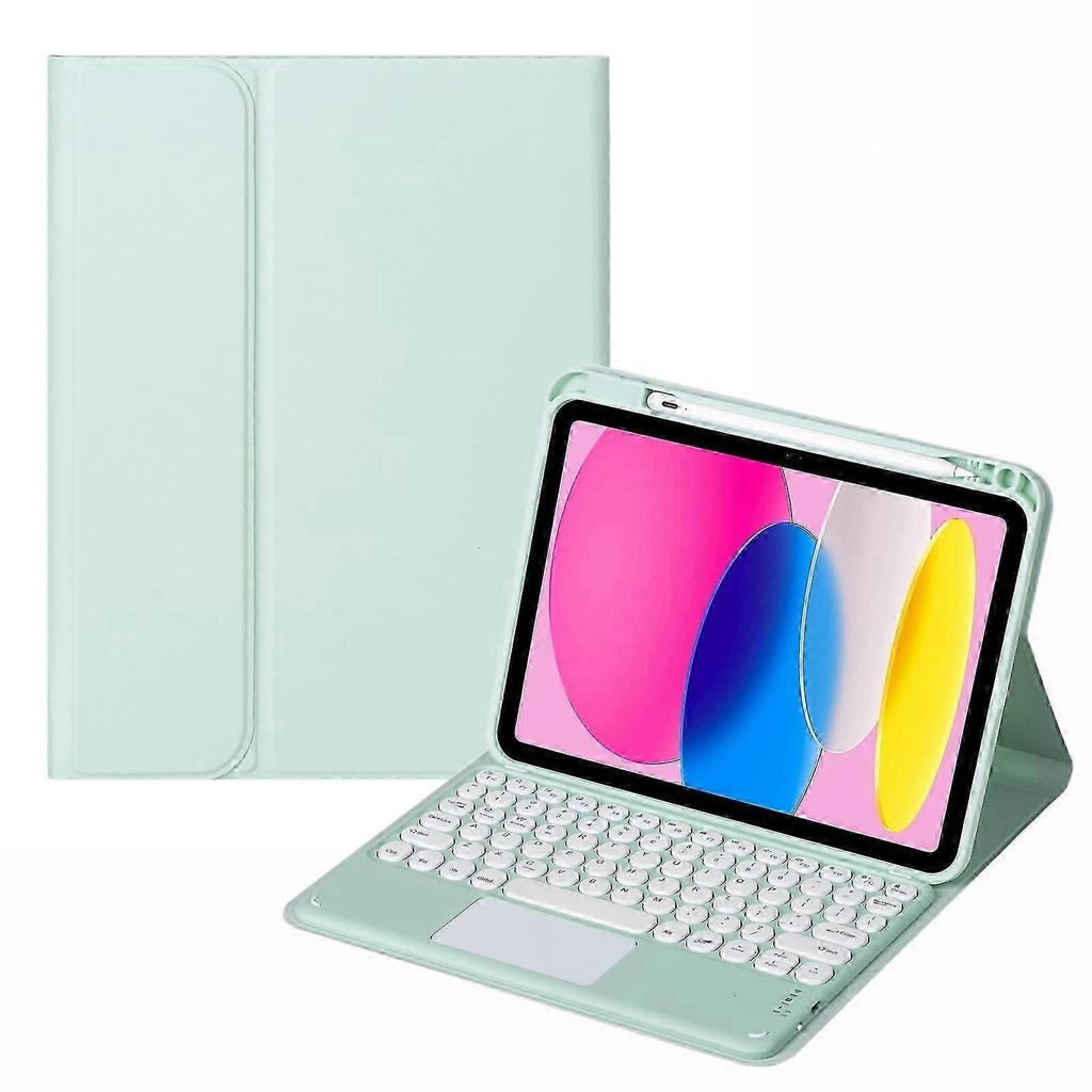 For iPad 10th Gen 10.9 2022 SA-10C Bluetooth Touch Keyboard Leather Tablet Case with Pen Slot
