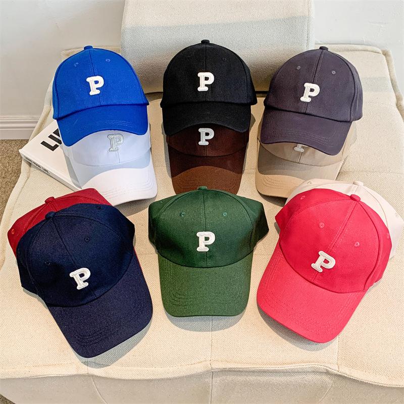 Letter P The Embroidery Mens Summer Sun Protection Baseball Cap Breathable Hat