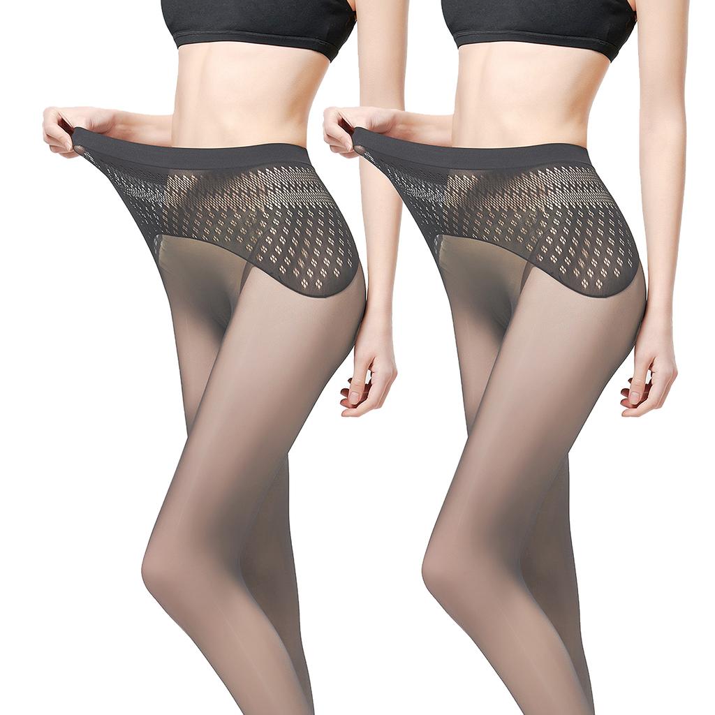 [2-Pack] 1D Ultra-Thin Sexy Women'S Stockings,Exclusive Open-Back Design,Breathable And Comfortable,No Stuffy Feeling,Plus Size