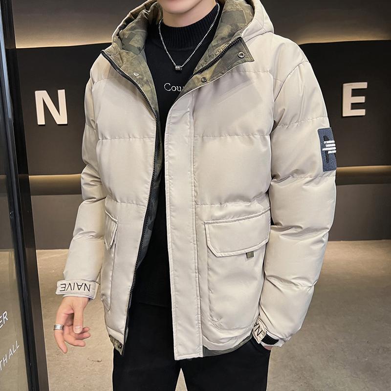 Brand Clearance Men's Thick Warm Cotton Jacket - Stand Collar Trendy Autumn/Winter Padded Outerwear