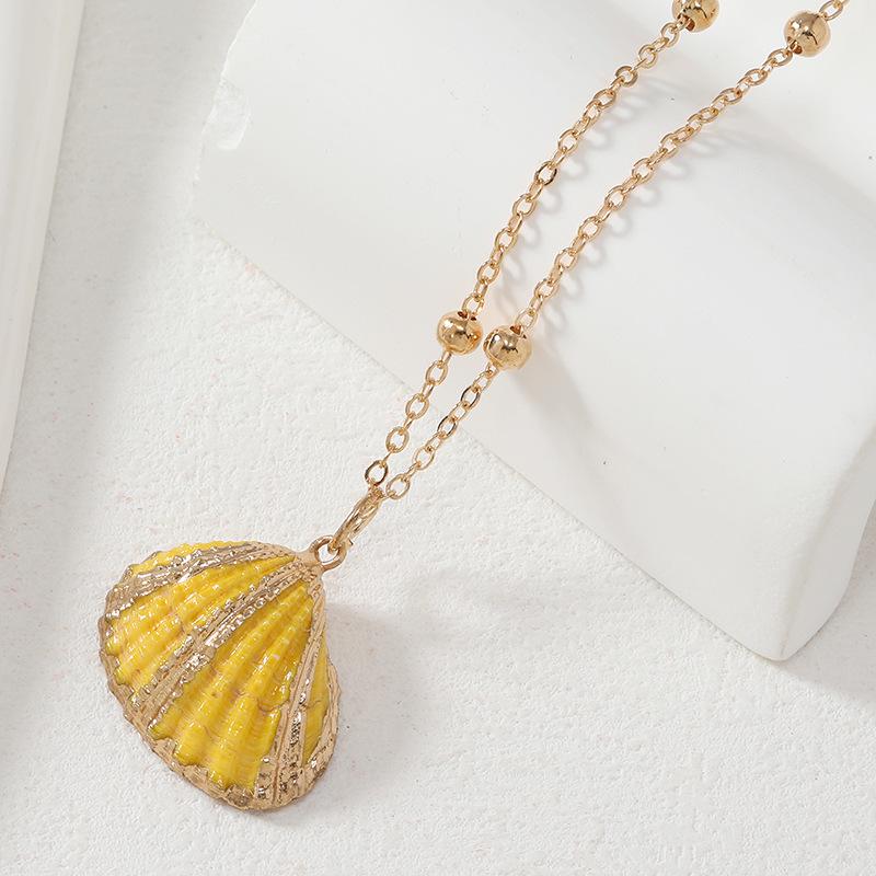 Summer Ocean Resort Seashell Pearl Pendant Necklace - High-End Luxury for Women