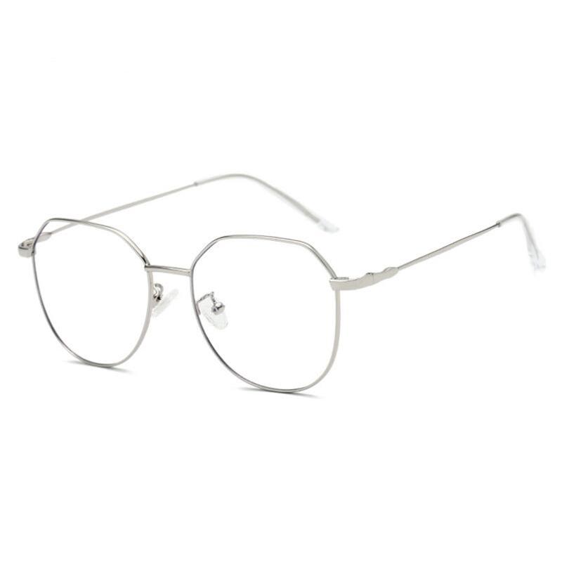 Big Frame Anti Blue Light Computer Glasses Women Metal Retro Nearsighted Spectacles Prescription 0 To -6 0