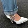 Design Sense Imitation Pearl Fringed Pants Anklet Decoration Women, Sweet And Cool Shortened Multi-Purpose Brooch Pendant