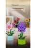 Mattoncini da Costruzione in Vaso Beauty & Bloom: Giocattolo da assemblare con linguaggio floreale per bambine, Decorazione da scrivania, Regalo