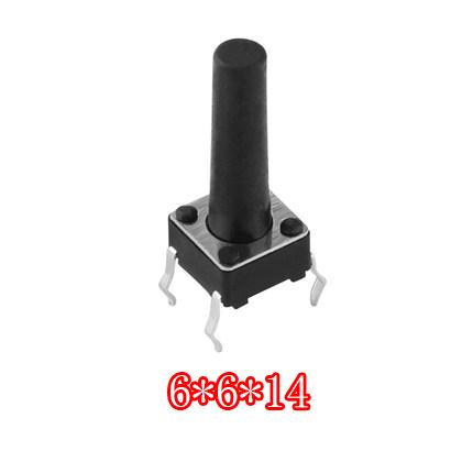 20PCS 6x6mm Panel PCB Momentary Tactile Tact Mini Push Button Switch DIP 4pin 6x6x4.3/5/6/7-20MM 6*6*4.3MM 5MM 6MM 8MM - 20MM
