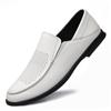 Newest Classic Men'S Loafers Genuine Leather Casual Shoes Men Soft Slip On Black Flats Male Business Hollow Breathable Dress Shoes