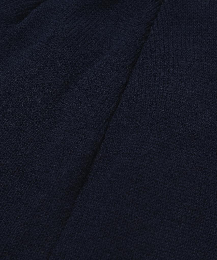 WACKY WILLY Mink Yarn Typo Beanie Navy