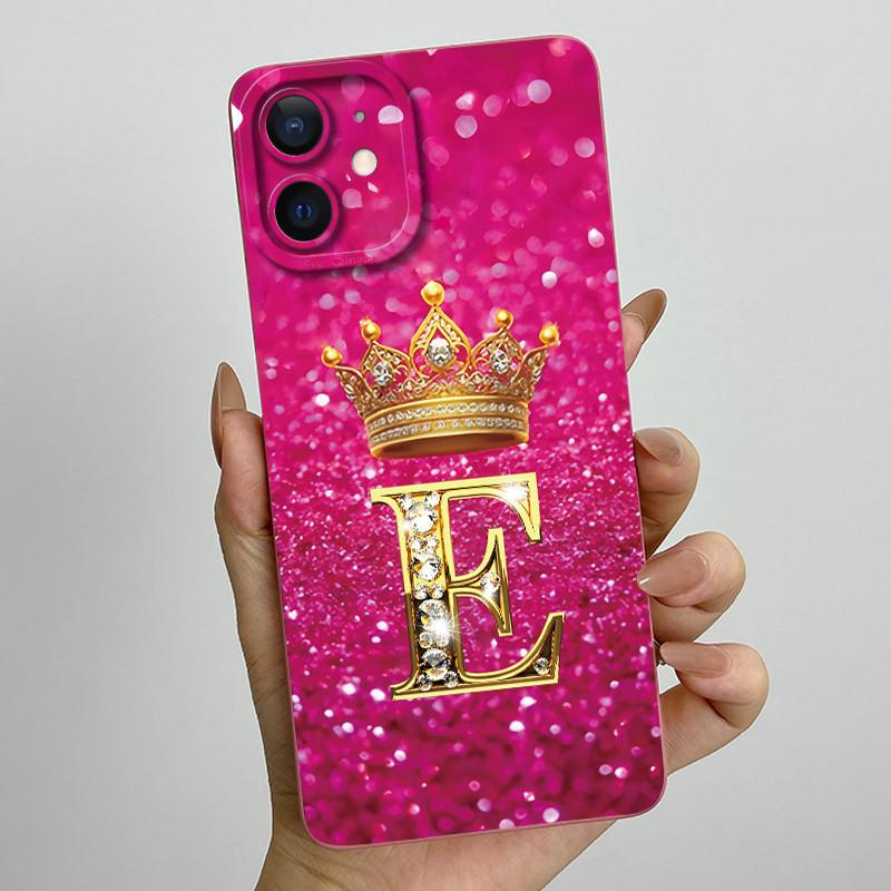 For Apple iPhone 11 Case iPhone11 Pro Luxury Crown Letter Couple Cover Soft Liquid Phone Case For iPhone 11 Pro Max Fundas Coque