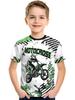 Off-Road Motorcycle Racing Men's and Boys' T-Shirt, Breathable Soft Crew Neck Top, Casual Breathable,