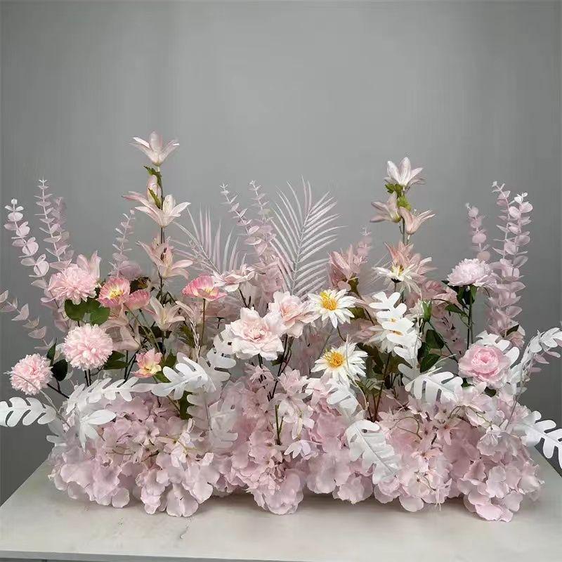 Artificial Floral Arrangements for Weddings, Multiple Colors, Road Decoration, and T-Stage Floristry