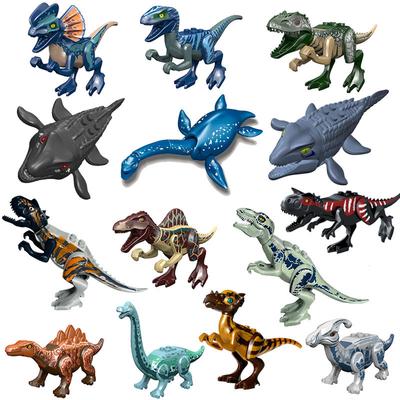 !! Dinosaures Jurassiques Animaux du Monde Marin Mosasaure Indominus Rex Maquette Briques de Construction Éclairer Briques Jouets Pour Enfants