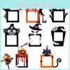 Spooky Halloween Switch Decorations Eight Felt Stickers With Ghosts And Pumpkins For Festive Vibes