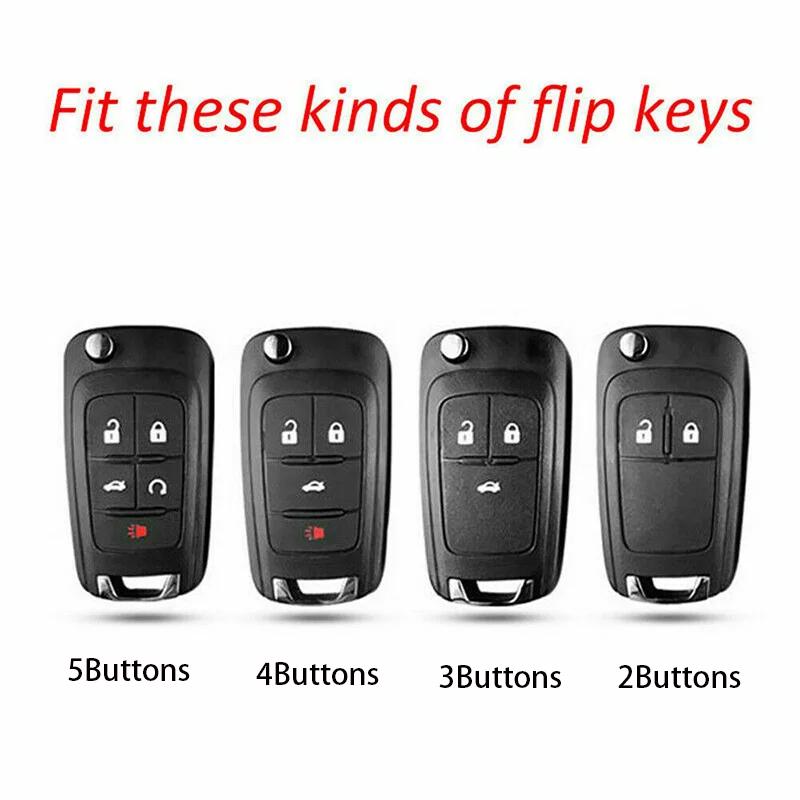 2/3/4/5 BTN Soft TPU Car Key Case Fob For Buick/Opel For Chevrolet Cruze Epica Lova Camaro Impala Aveo Malibu Sail