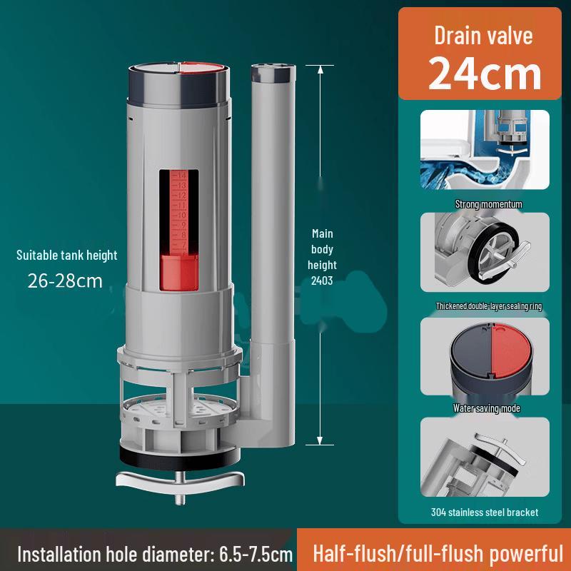 Youshu Toilet Tank Fill & Flush Valve Set