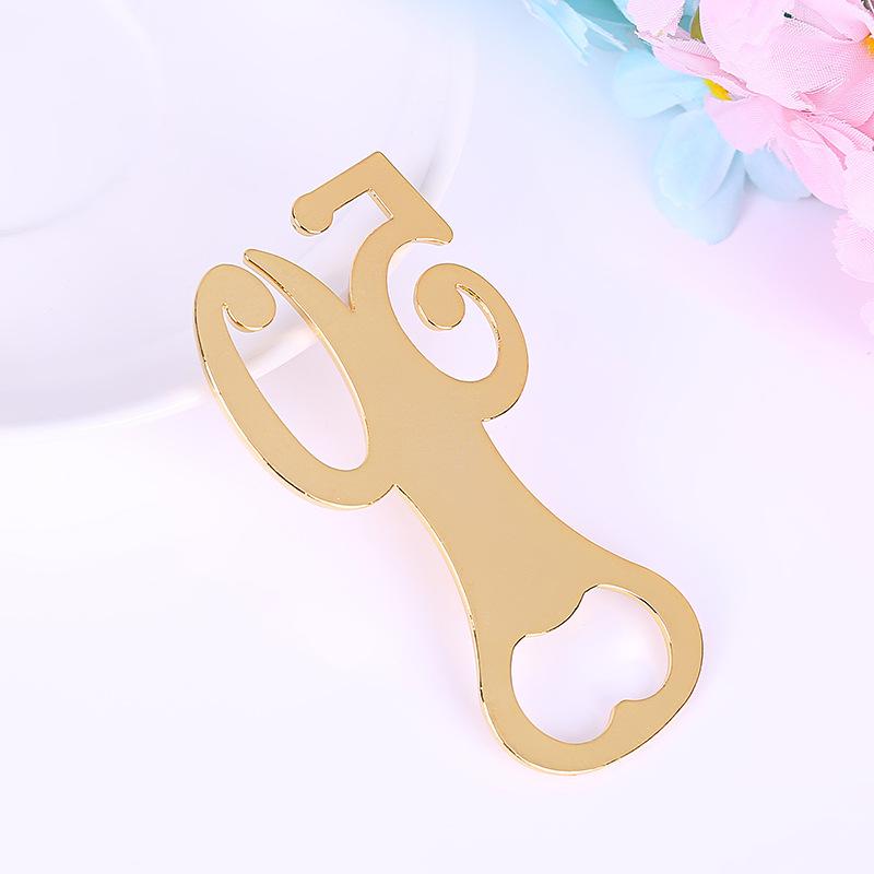 Gyllene Födelsedag Öppnare för 50-årskalas Bröllopsdag Dekorationer Gåva Gäster