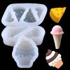 Silicone Cheese Cone Ice Cream Fondant Gum Mold Aroma Gypsum Ultra Light Clay Cake Decoration Chocolate Mold