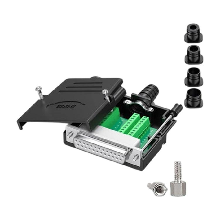 DB25 25Pin AntiCorrosion Terminals Plugs Quick Connect Design Copper Gold Plateds Contacts For Reliable Signal Transfer