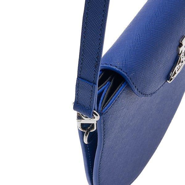 Vivienne WeStwood Vivienne WeStwood Women S Saffiano Half Moon Saddle croSS Bag 43030094 L001n K405