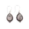 Black Rutile Gemstone 925 Sterling Silver Handmade Jewelry Earrings Gift For Her EE-164-26