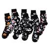 8 Pairs of New Men's Socks Plus Size Cotton Halloween Tube Sock Thanksgiving Women's Socks