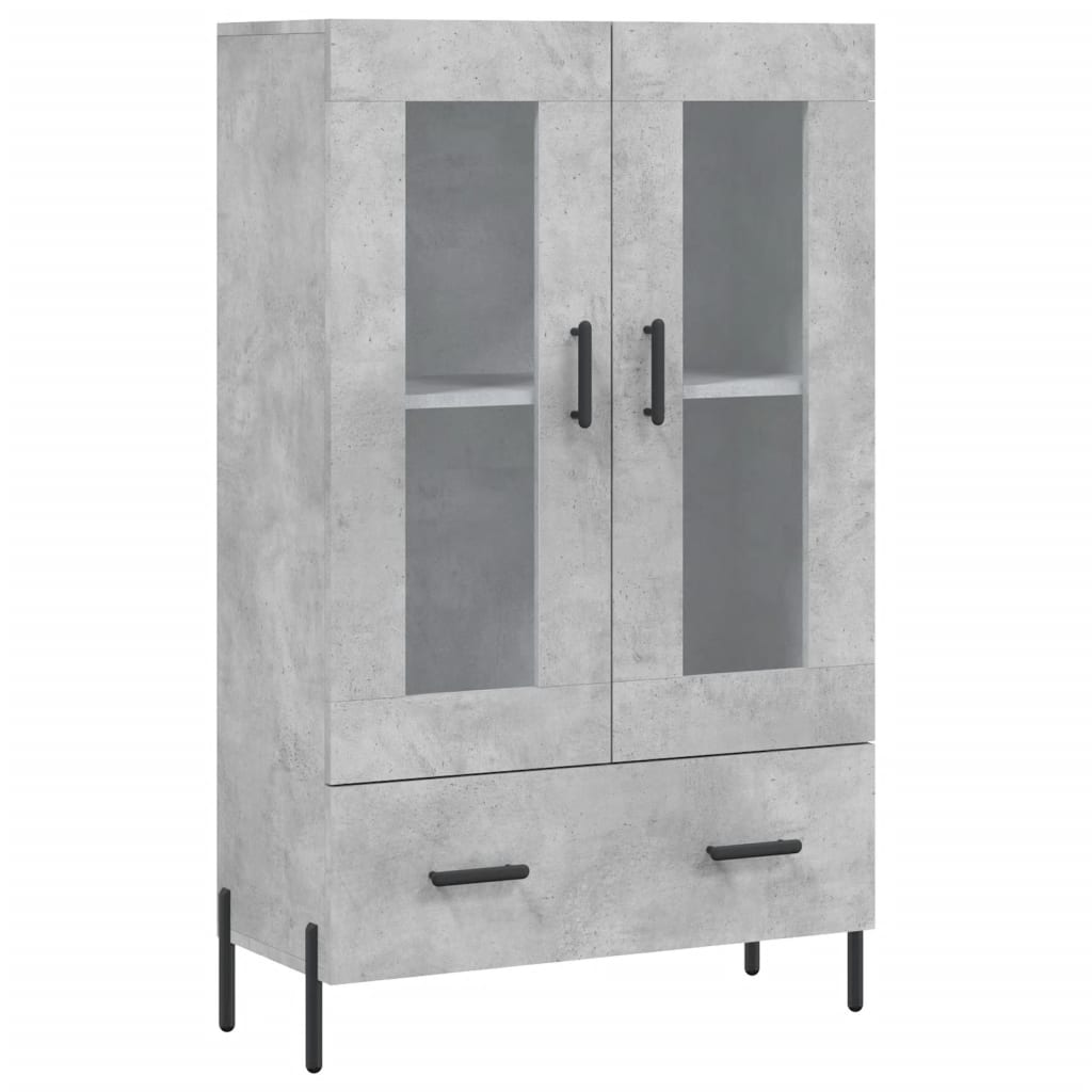 Vidaxl Tall Cabinet, Concrete Grey, 69.5X31X115 Cm