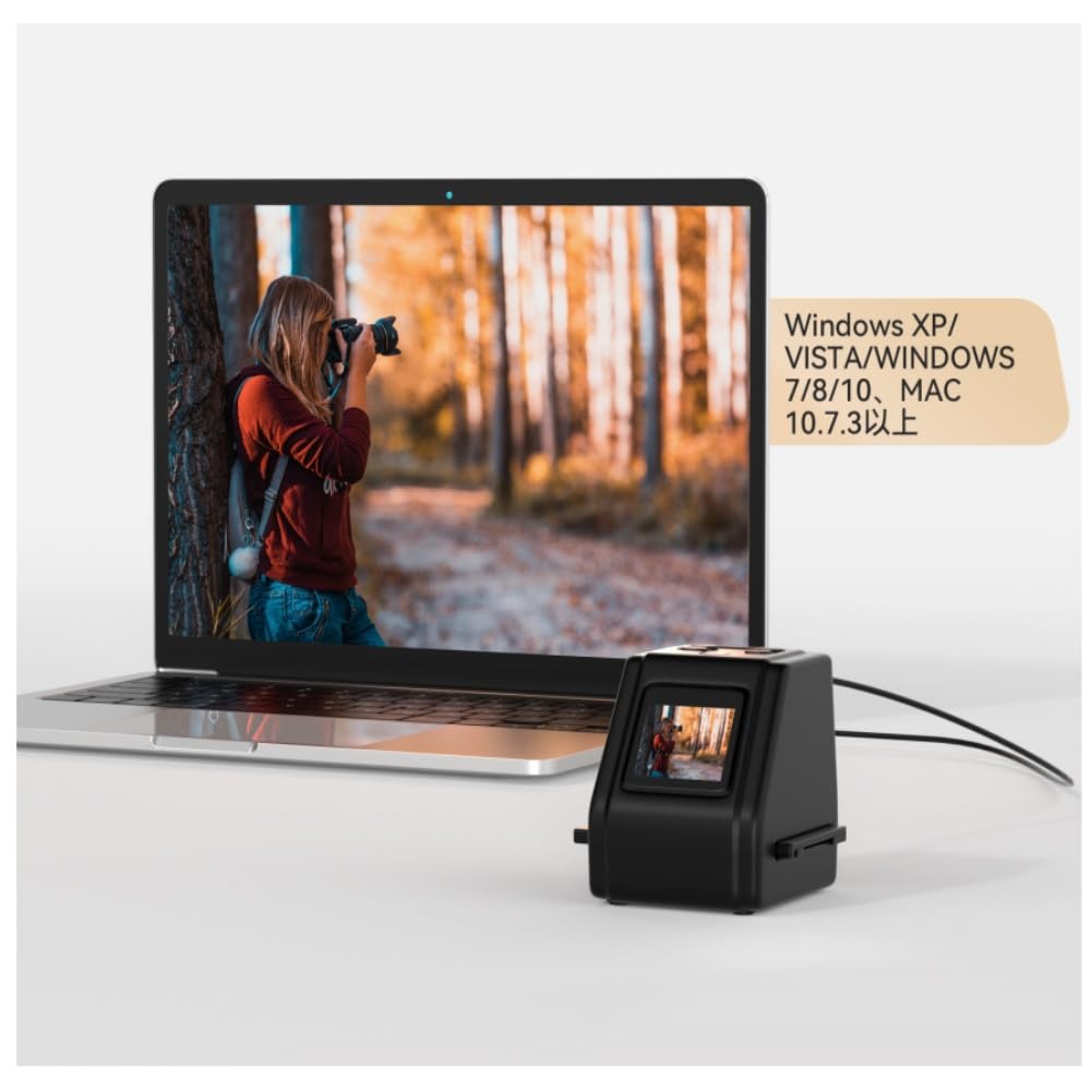 

VIPIH Film Scanner 512GB Film Scanner Film Scanner 14 Million Pixels Film Scanner 35mm 8 and White Film Reversal Film Storage Film Scanner Sanwa