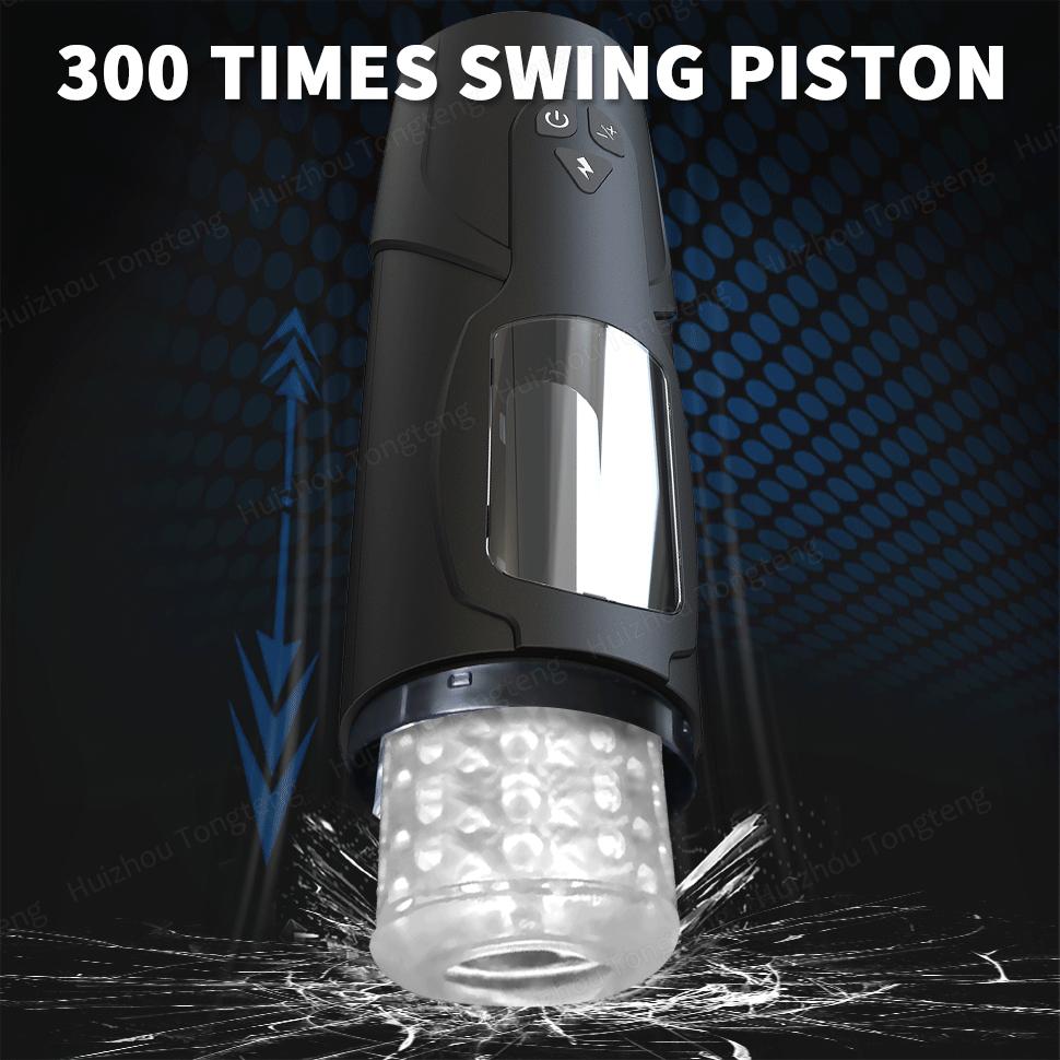 4 IN 1 Male Masturbation Automatic Telescopic Sucking Blowjob Vibrator Masturbator Cup Pussy Real Vagina Sex Toy Men Penis Exerciser Increase Erection