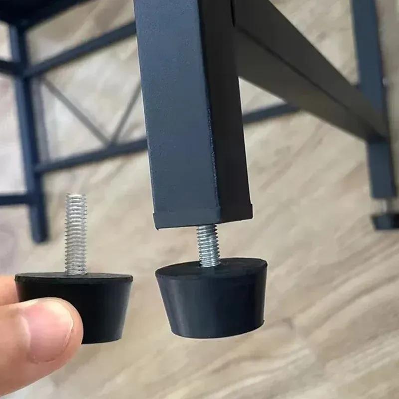10Pcs Rubber Adjustable Feet Pad With Screw M6 M8 M10 Table Chair Balck Leveling Foot Pad Furniture Leg Anti-shock Protection