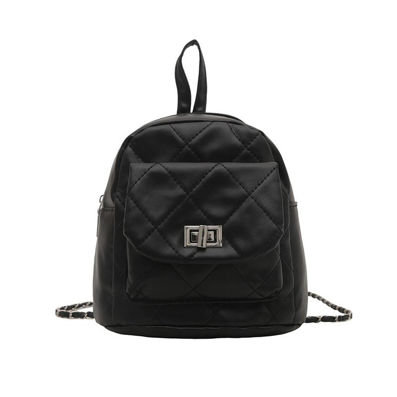 Travel Bag, Fashionable Diamond-shaped Chain Bag, Fashionable Small Backpack Simple Handbag