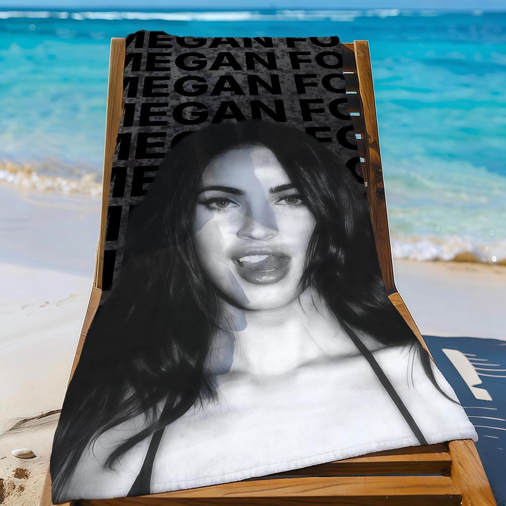 Actor Megan Fox Towel Beach Towel Travel Lightweight Skin Friendly for Pool Beach Camping Cruise Summer