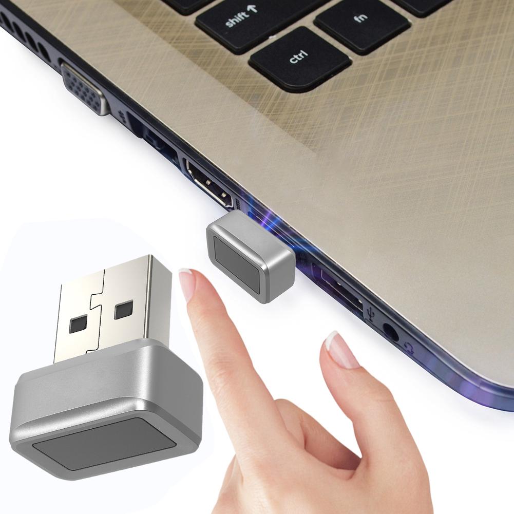 USB Fingerprint Key Reader FIDO U2F Biometric Fingerprint Scanner Windows Hello Anti-Spoofing Biometric Mini Security Key Dongle