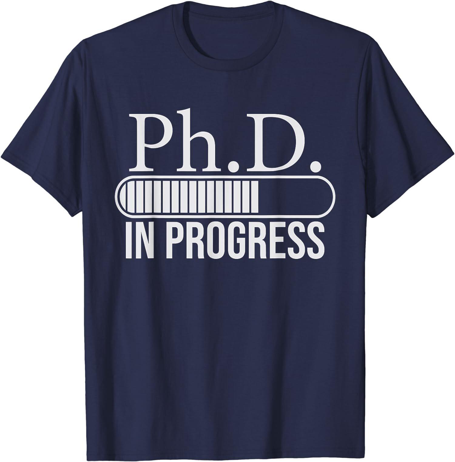 В процессе получения степени PhD Подарок для аспиранта/докторанта Унисекс Футболка XXXXL