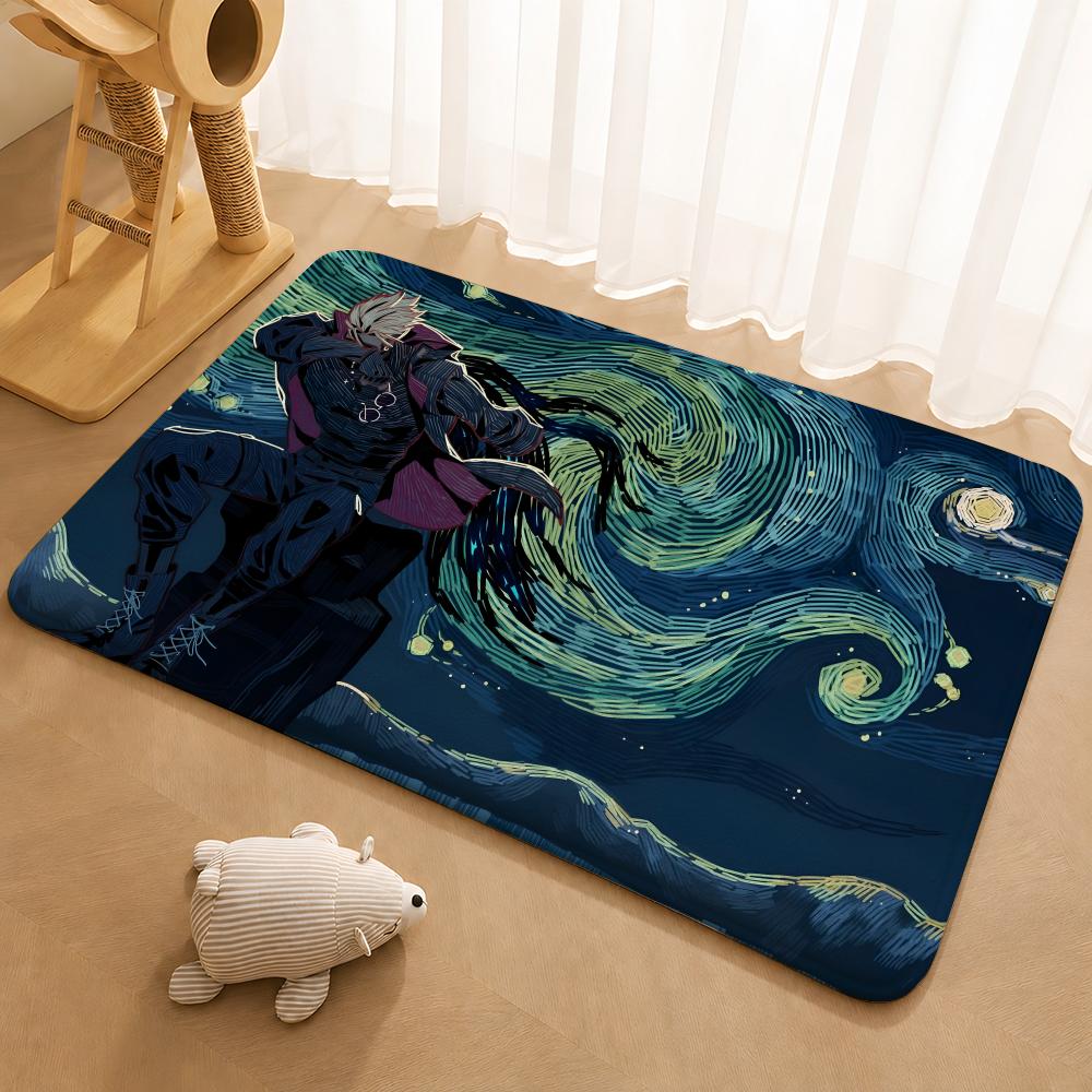 Anime TRIGUN STAMPEDE Floor Mat Floor Mat Soft Flannel Non-Slip Door Rug for Living Room