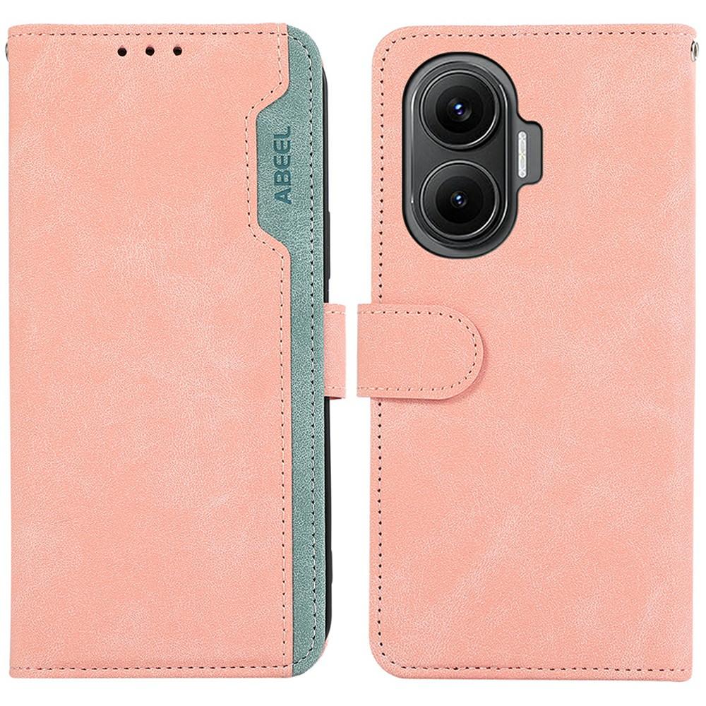 

ABEEL For Xiaomi Redmi Turbo 4 Pro 5G/Poco F7 5G Case Color Splicing Leather Flip Phone Cover RFID Blocking C