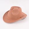 Hot-selling men's and women's children's top hats Western cowboy hats Integrated brim Single-sided large brim