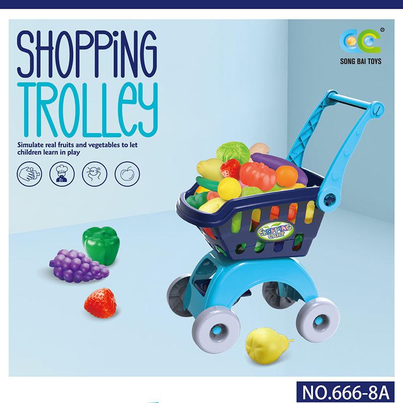Play House Shopping Cart Boys And Girls Children Simulation Supermarket Trolley Mini Baby 3 Year Old Toy