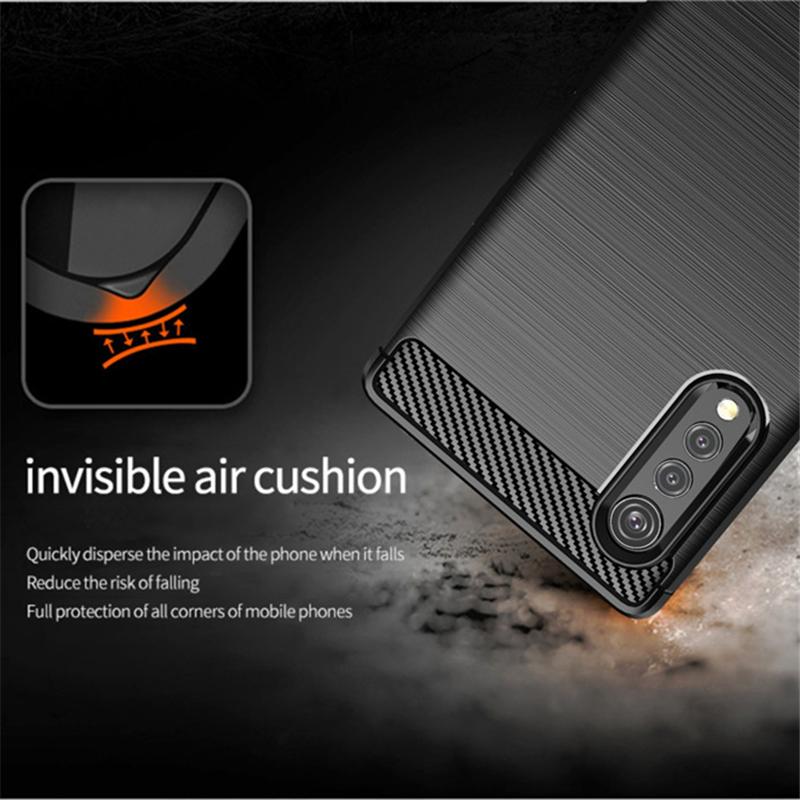 For LG Velvet Case for LG G9 ThinQ Luxury Carbon Fiber Cover Original Soft Plain Silicone Case For LG Velvet LM-G910EMW G900N