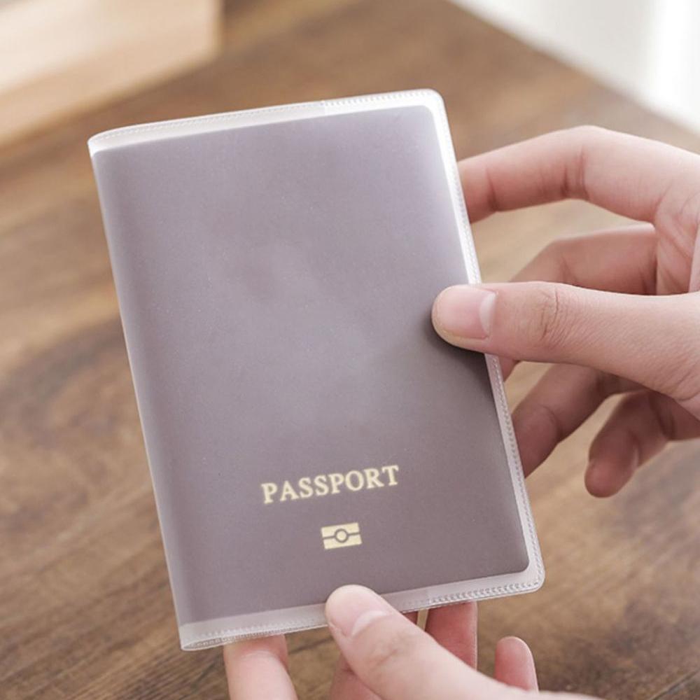 Multi functional passport cover, frosted transparent passport document cover, perfect for travel and outdoor commuting.zwq