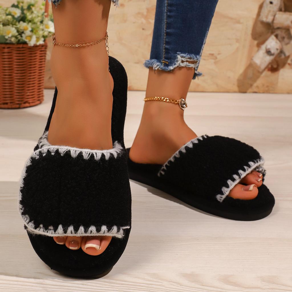 Fashion 2026 Women's New Autumn /winter Home Wearing Cotton Slippers for Indoor Outdoor Use Thick Soled Warm Non Slip Cotton Slippers