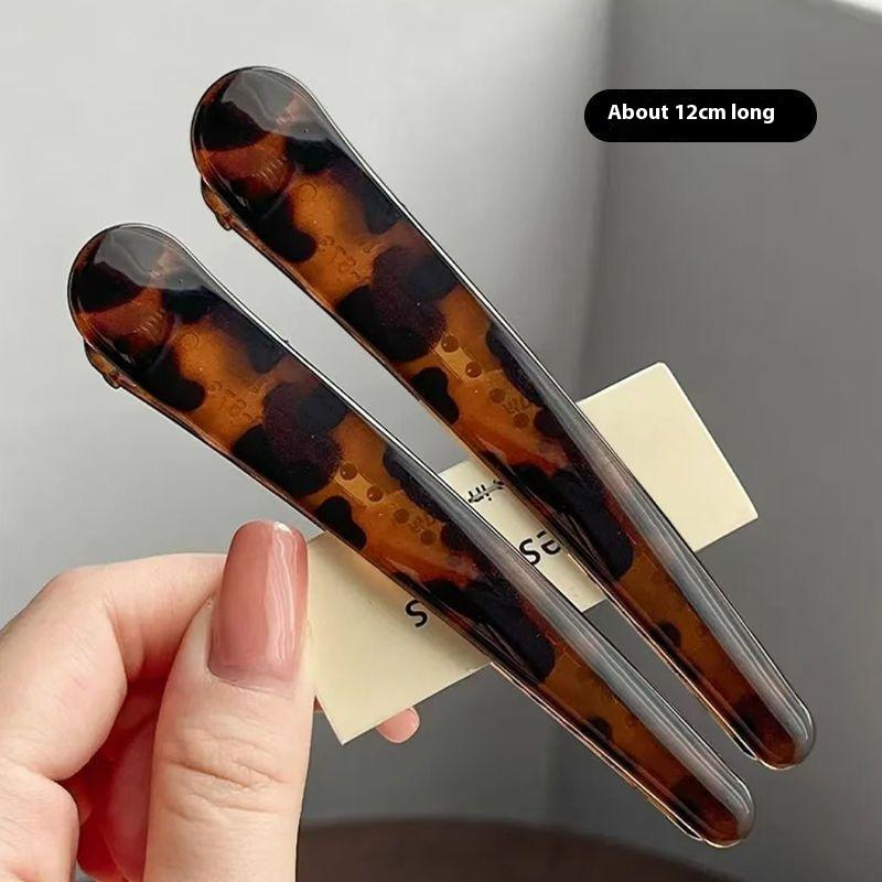 

[ZY]12CM Large Leopard Long Acrylic Hair Clips For Women Duckbill Clip Bangs Hairclips Hair Pins For Girls Sexy Hair Accessories
