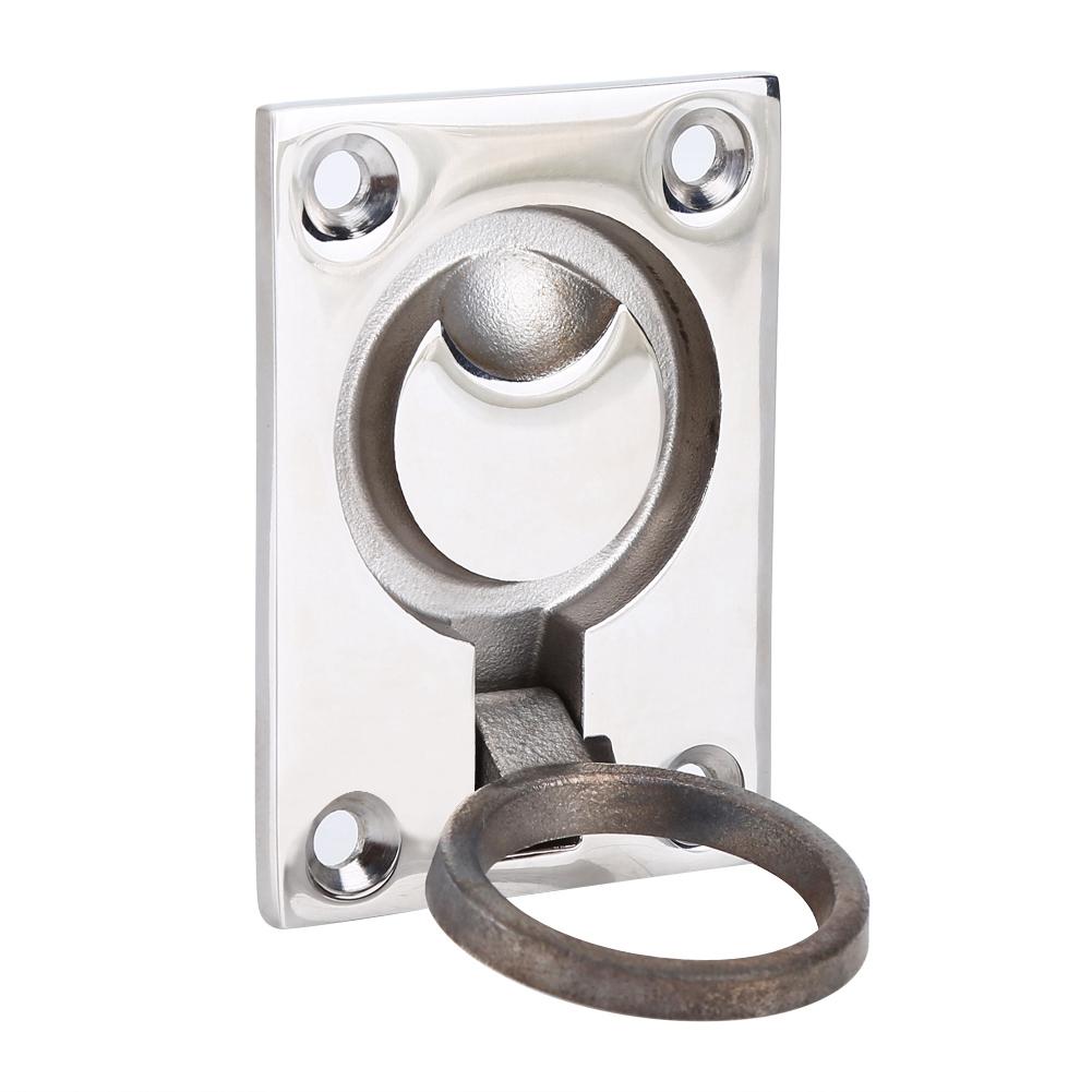 Stainless Steel Ring Handle Flush Hatch Locker Cabinet Pull Lift Boat Marine Yacht Hardware